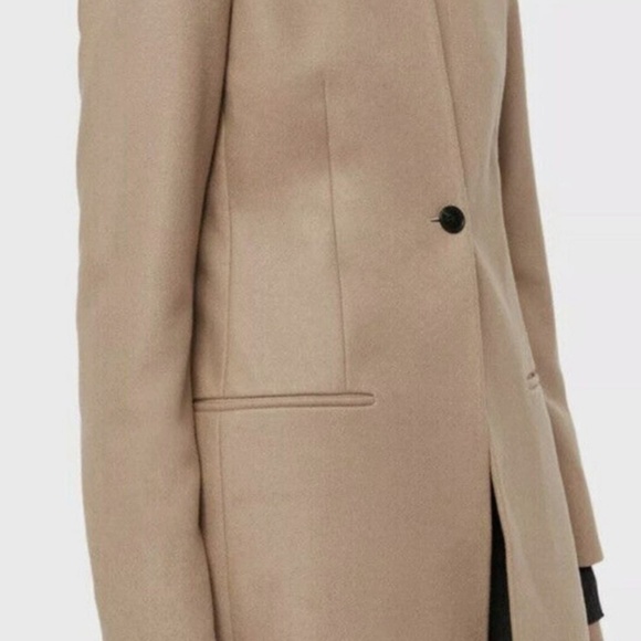 Rare Find, All Saints Fittes Wool Coat Size 2 - Picture 2 of 6